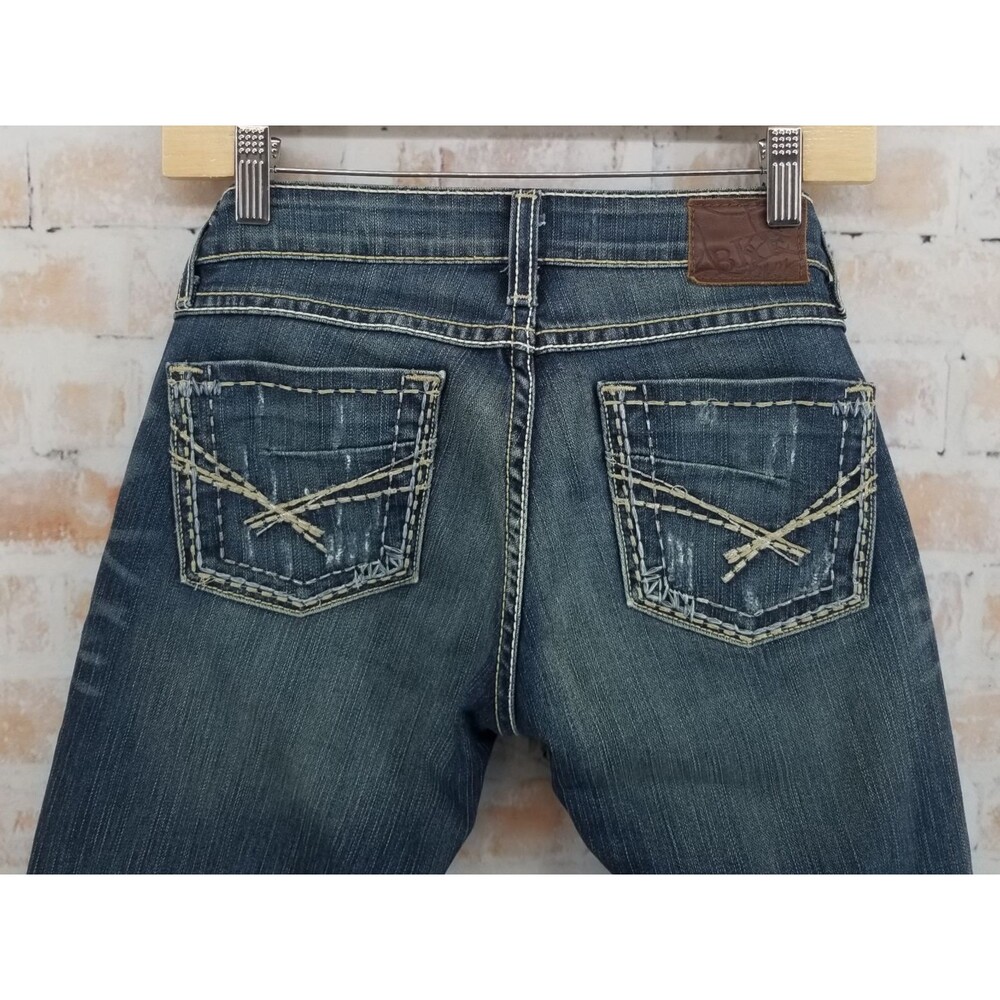 BKE Madison Women's Bootcut Flared Denim Blue Jeans 25 x 31 1/2 Stretch Med Wash - Picture 5 of 14